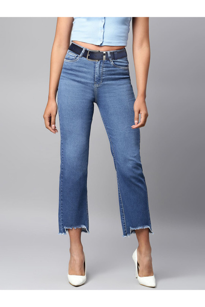 GoDeri %100 Hakiki Deri, Siyah Nikel Takım Tokalı 4 Cm Lacivert Kadın Kemeri; Kot, Spor Kemer=nikel.tk.76