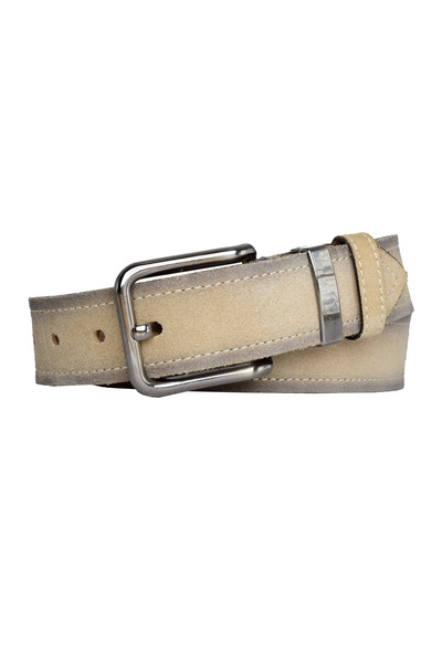 GoDeri Hakiki Deri, Siyah Nikel Takım Tokalı 4 Cm Süet Krem Kadın Kemeri; Kot, Spor Kemer=nikel.takım76