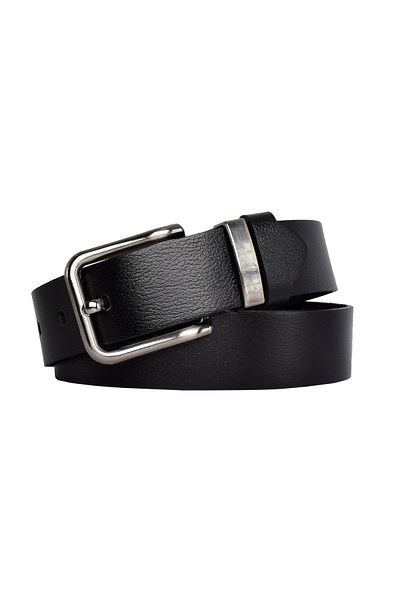 GoDeri 100% piele naturală, nichel negru cataramă pentru costum 4 cm curea neagră damă ; Blugi, centură sport=an-76.nkel.set