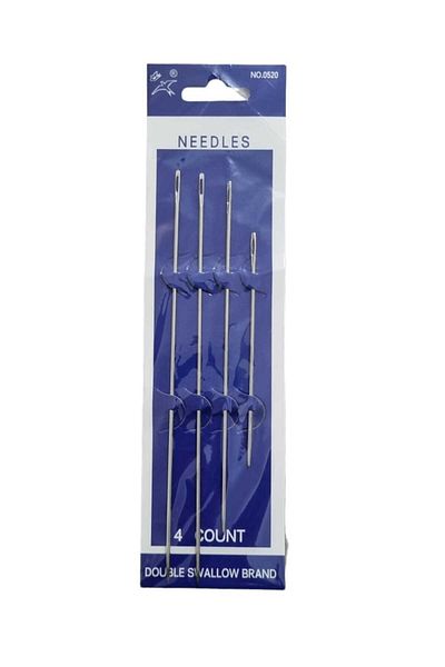 erdoğan hobi Needle Quilt Needle Non-Sack Needle Large Needle Multi-Purpose Needle Set of 4 Needles