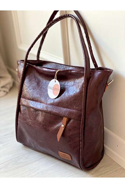 BAGLOVİS BIG SIZE MULTI-POCKET LINED SHOULDER BAG