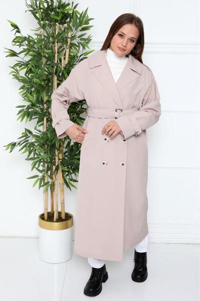 Wazze Su İtici Oversize Reglan Kol Trençkot