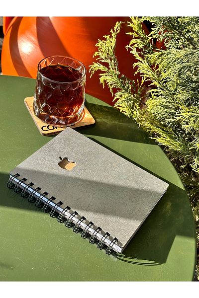 esamore concept Custom Your Name Wooden Covered Agenda Notebook Diary, Spiral Wooden Covered Notebook, Memory Book