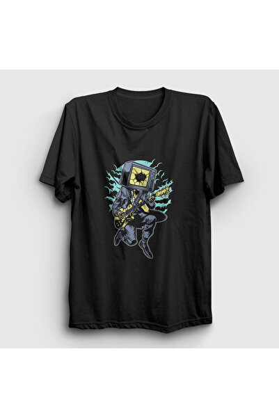 Unisex Siyah Death Rock T-Shirt 138336tt
