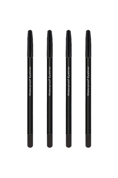 Nofella 4 أقلام تحديد عيون سوداء