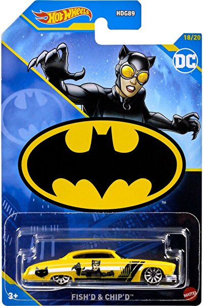 HOT WHEELS Batman Cat Woman Kedi Kadın Hotwheels Mattel Catwoman Kedi kız Yarasa kız Fish'D & Chip'D DC Comics