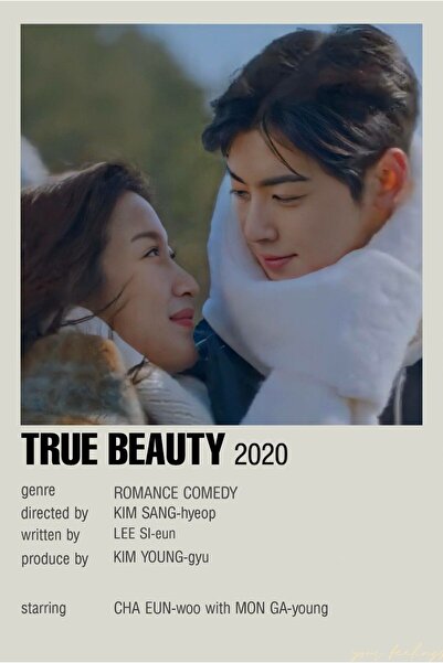 512 STORE True Beauty 2020 Kore Dizi 30x42 Çerçevesiz Duvar Poster