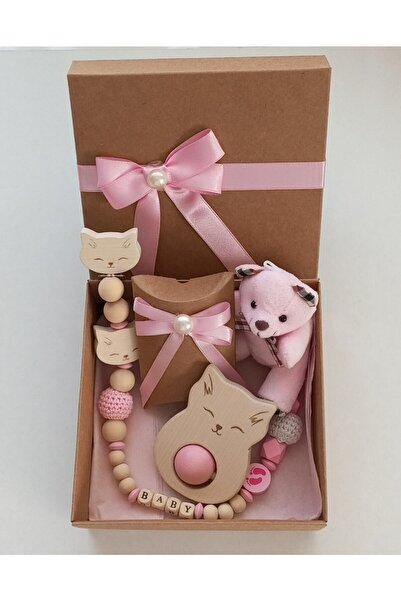 Style Baby Amazing Hoşgeldin Bebek, Yenidoğan Kız Bebek Isimli Emzik Askısı H...