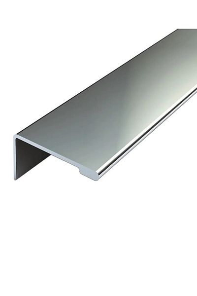 ARON 10cm Yaris (CHROME) Integrated Handle Screwable Glass Lid Drawer Handle 10cm Length
