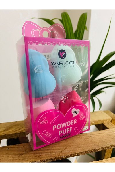 YARICCI COSMETICS 4 قطع من إسفنجة المكياج الملونة على شكل كمثرى