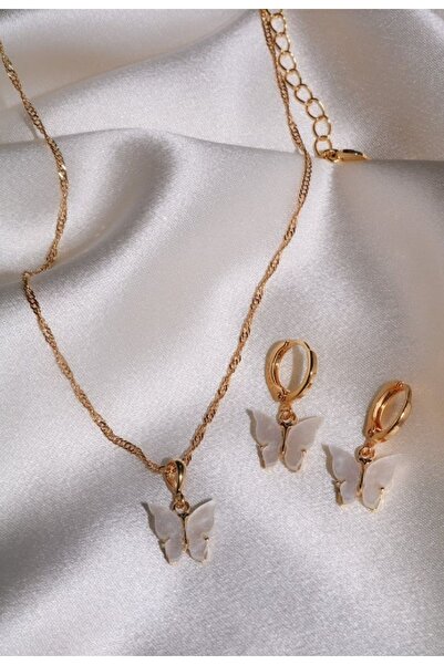 Uno Di Famiglia BUTTERFLY NECKLACE, BUTTERFLY EARRING, 1stQUALITY