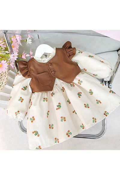 Starqızpaltarı Rochie pentru fete și vestă din piele (șosete și cataramă)