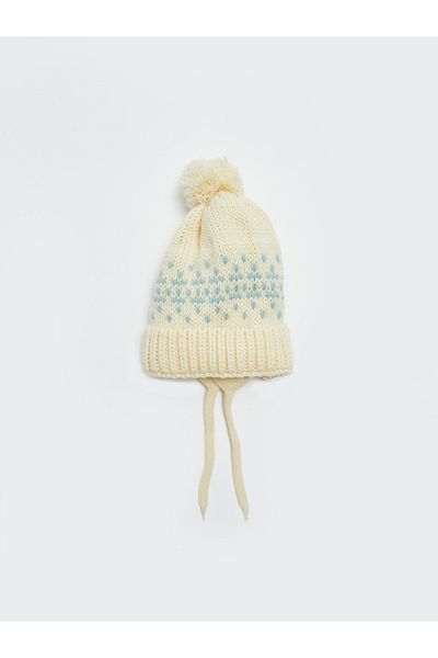 LC Waikiki Patterned Baby Boy Knitwear Beret