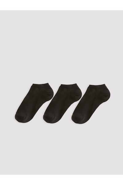 LC Waikiki 3er-Pack einfarbige Booties-Socken für Damen