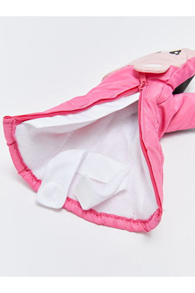 LC Waikiki Dívčí bezprsté rukavice s potiskem na zip