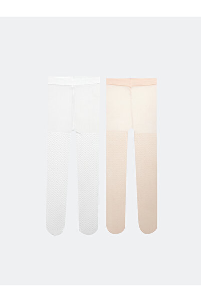 LC Waikiki Patterned Baby Girl Pantyhose - Pack of 2