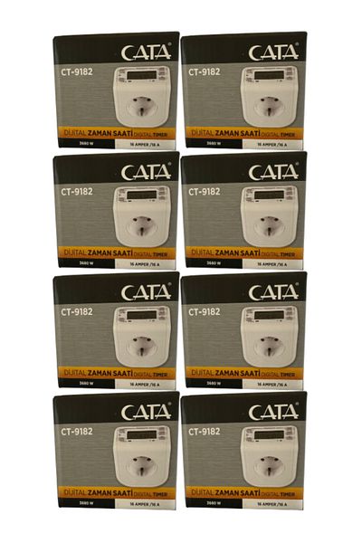 Cata CT-9182 3680W 16 Ampere Digital Time Clock (8 Pieces)