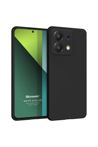 Microsonic Matte Silicone Xiaomi Redmi Note 13 4G Kılıf Siyah