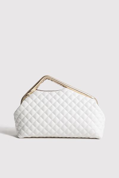 Berlesi Τσάντα Portfolio με λευκή καπιτονέ Clutch