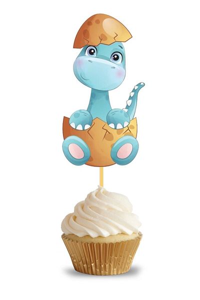 Big Party Toothpick Baby Dinosaur 10pcs