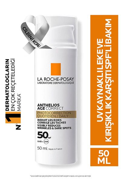 La Roche Posay Anthelios Age Correct SPF50+ - Anti-Aging Face Sunscreen 50ml