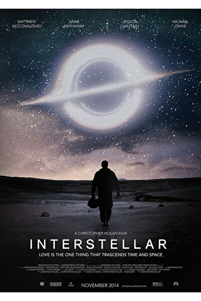 512 STORE Interstellar Film Afis 30x42 Cercevesiz Duvar Poster