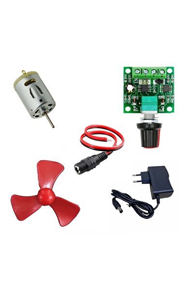 Devre Dünyası Hız Ayarlı Motor Pervane Elektrik Deney Seti - Öğrenci Elektrik Devresi