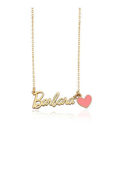 Dkmn Silver 925 Ayar Gümüş Barbie İsimli Mineli Kolye