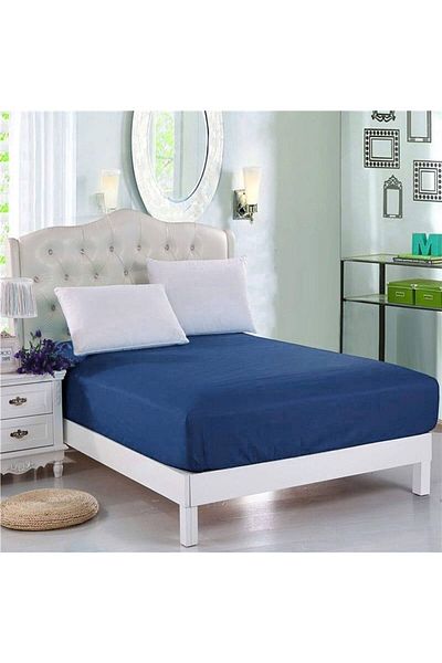 Özdilek ELEGANCE FITED BED SHEET RANFORCE YST.100*200 INDIGO COLOURIST