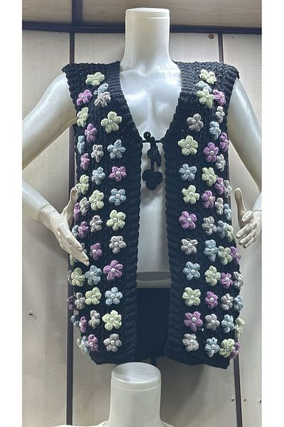 Çt Çeyizci Tekstil Special Design Beaded Vest, Dowry Vest, Handcrafted Decoration Vest