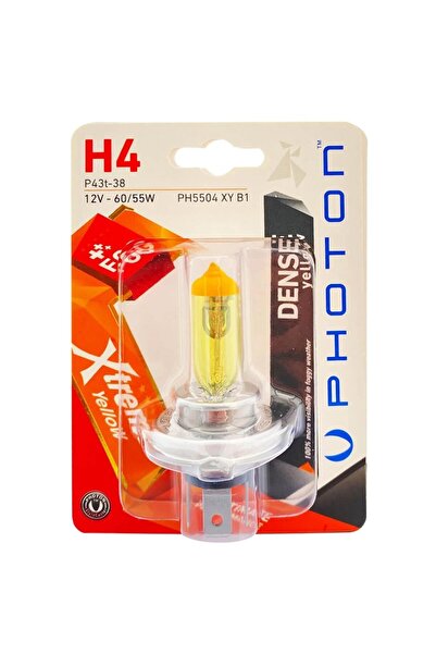 Photon H4 12v 60/55w Xtreme Limon Sarısı (TEKLİ BLISTER)