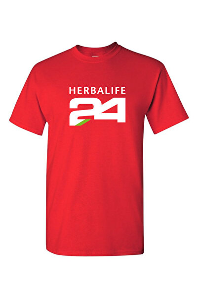 KIRMIZI HERBAL TSHIRT ,HERBALİFE H24 LOGO BASKILI