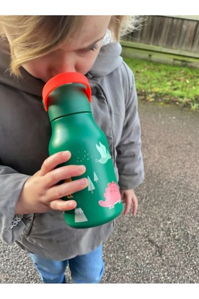 Lund London DINO LITTLE LUND BOTTLE 400ML - WATER BOTTLE