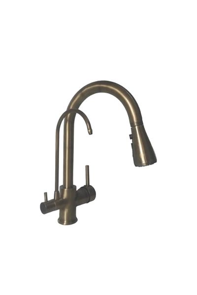 yediyapı Spiral Purified Kitchen Faucet Antique