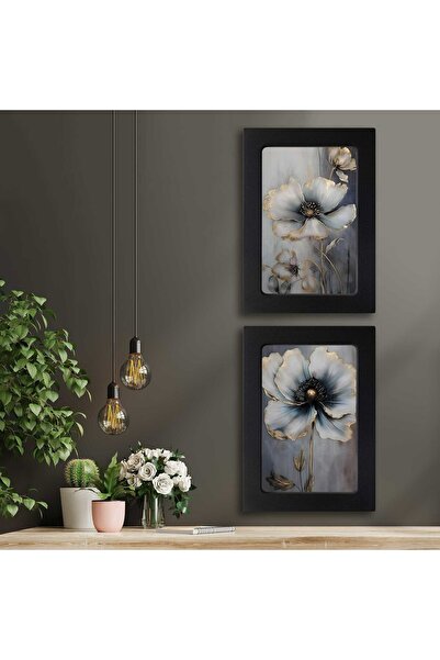 Voovart Kompakt Çerçeveli Dekoratif Tablo Seti ( 35x25cm 2 Adet ) - EW1110