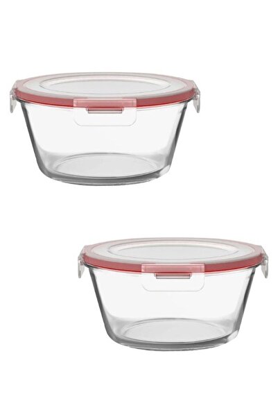 Viyalente 2-Piece Pyrex Storage Container Oven Container Set 1050cc-2320 Cc