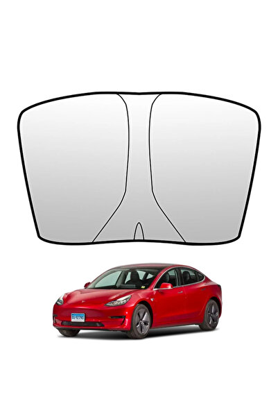 Ally Tesla Model Y Model 3,togg, Ioniq 5 Için Ön Cam Güneşliği Katlanır Ön Pe...