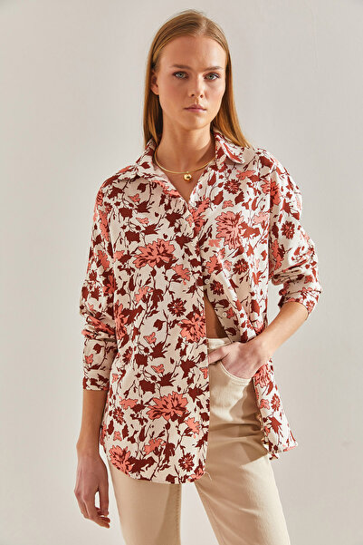 Bianco Lucci Női több mintás bő vászon ing60101025