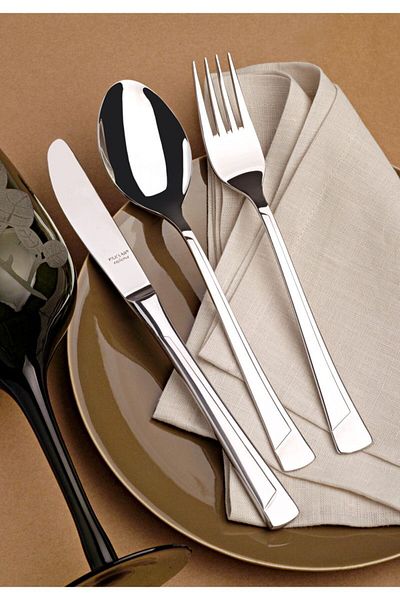 Viyalente Kılıçlar Set of 12 Yakamoz Dessert Spoons Stainless Steel