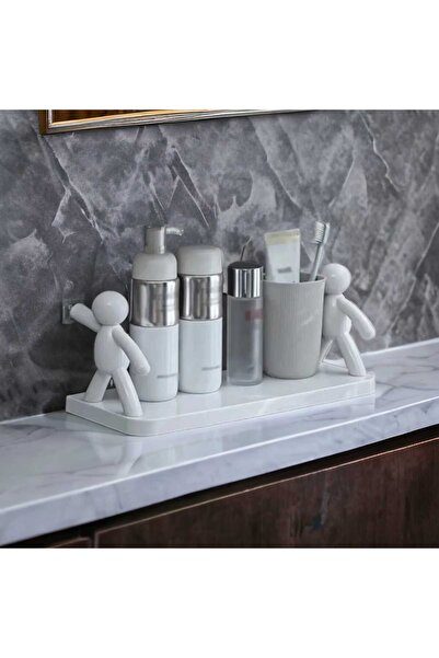 axesso Drăguț cu motive umane Baie Bucătărie Birou Raft pentru condimente Raf...