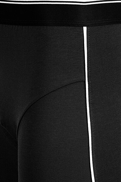 BSM Ανδρικό μαύρο μοντάλ βαμβακερό μαλακό αναπνεύσιμο μπόξερ ποιότητας