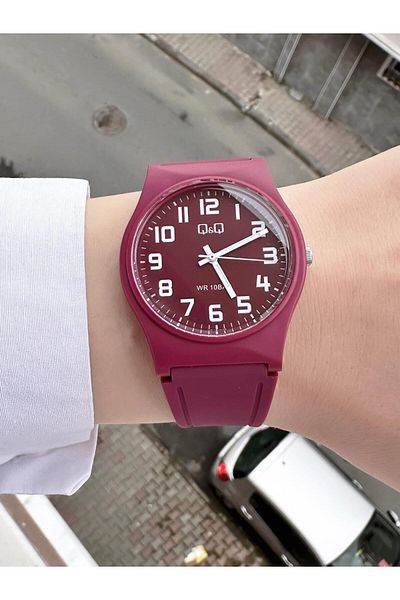 Q&Q Women's Waterproof Plastic Cord Wristwatch