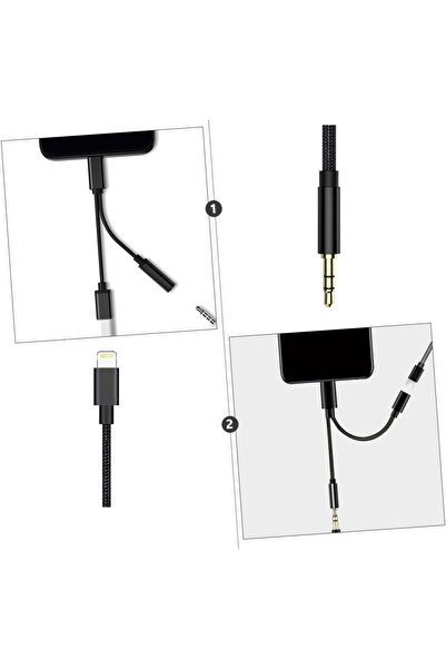 Concord Shoamı SH016 3 İn 1 Lightning Aux 3.5 Mm Kulaklık Ve Şarj Çevirici