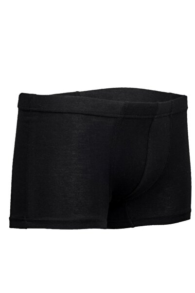 BSM Men's Modal Cotton Soft Breathable Black Short Boxers