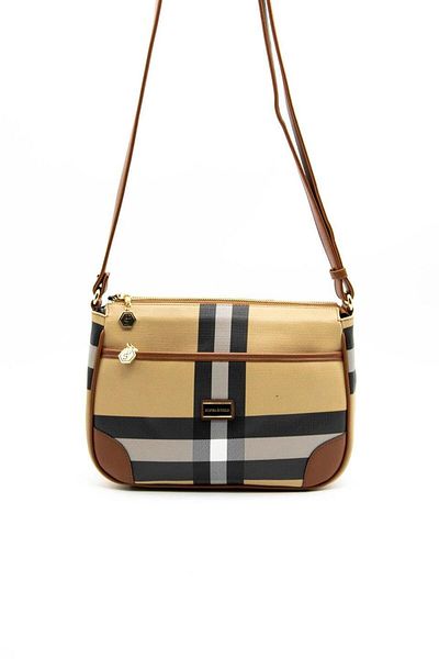 Silver Polo Silver & Polo Beige - Geantă de damă Tan Sp1060