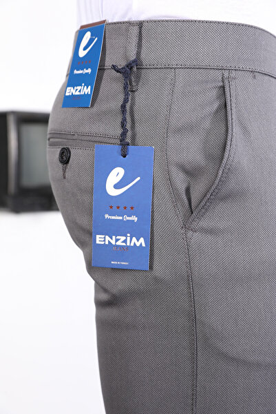 ENZİM JEANS Slim Fit Chino Linen Trousers
