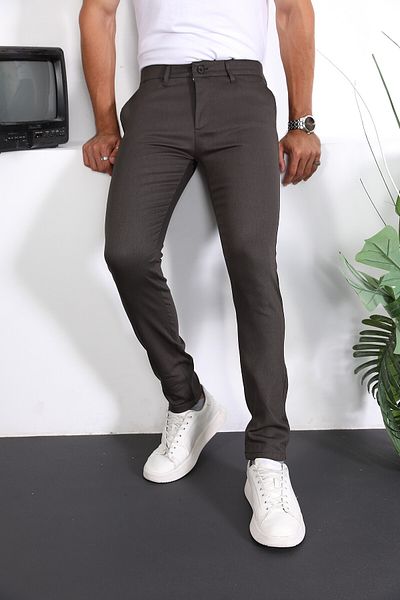 ENZİM JEANS Slim Fit Chino Linen Trousers