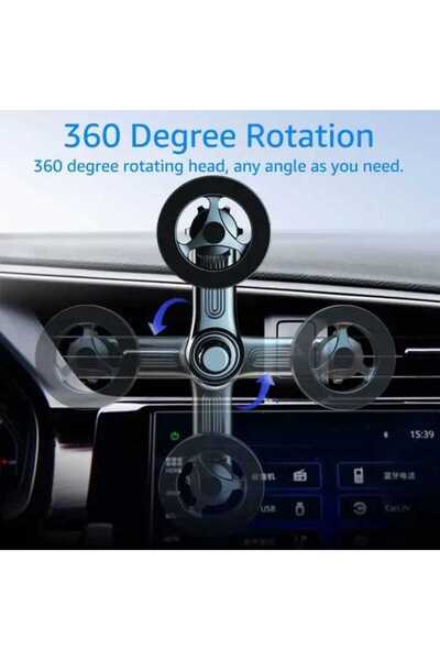 Asfal Güçlü Mıknatıslı Araba Izgara Uyumlu Mıknatıslı Telefon Tutacağı 360° D...