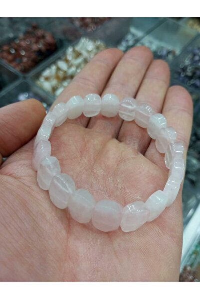 Mystic Energy Sertifikalı Rolex Pembe Kuvars Doğal Taş Bileklik |rutil-rodokr...