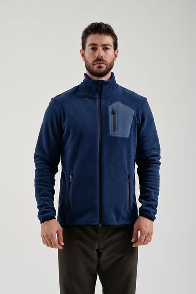Exuma Men's Midnight Blue Full Zipper Fleece 2312003